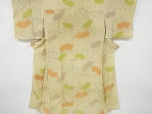 アンティーク　紋錦紗　地紙に箔散らし模様長襦袢